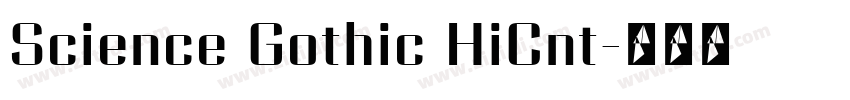 Science Gothic HiCnt字体转换